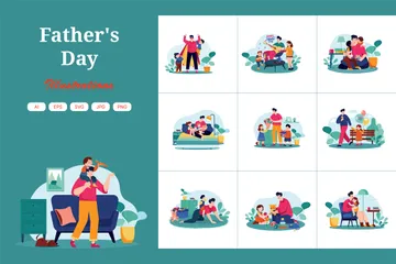 Father's Day Illustration Pack