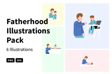Fatherhood Illustration Pack