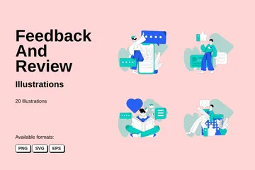 Feedback And Review Illustration Pack