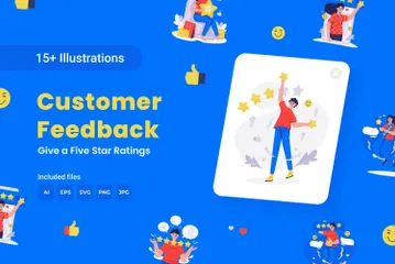 Feedback do cliente Pacote de Ilustrações