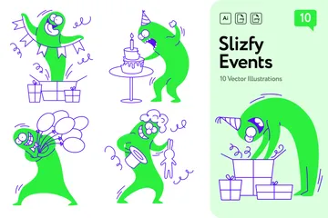 Feiertage und Veranstaltungen Illustrationspack