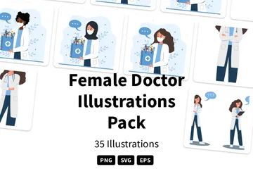 Doctoresse Pack d'Illustrations