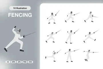 Fencing Illustration Pack