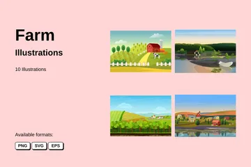 Ferme Pack d'Illustrations