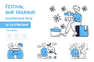 Festival And Holidays Illustration Pack