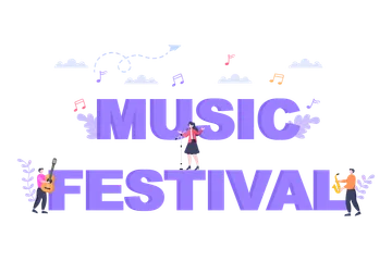 Festival de Música Pacote de Ilustrações