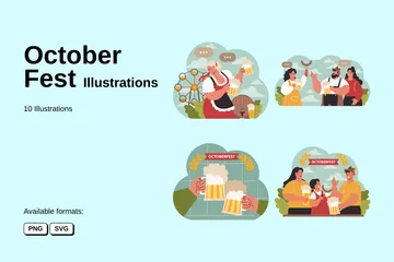 Fiesta de octubre Paquete de Ilustraciones