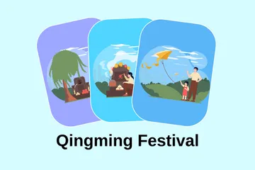Festival de Qingming Paquete de Ilustraciones