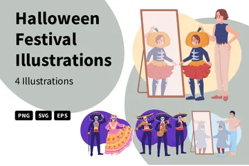 Fête d'Halloween Pack d'Illustrations