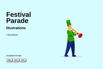 Festival Parade Illustration Pack