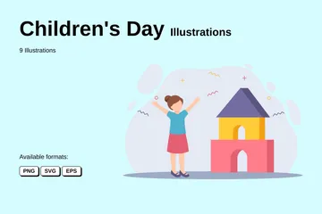 La journée des enfants Pack d'Illustrations