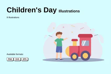 La journée des enfants Pack d'Illustrations