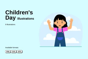 La journée des enfants Pack d'Illustrations