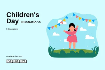 La journée des enfants Pack d'Illustrations