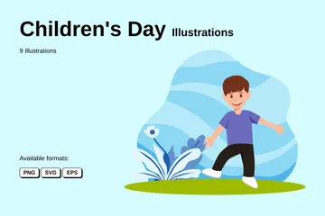 La journée des enfants Pack d'Illustrations