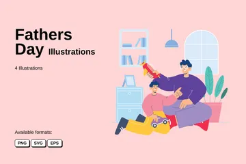 Fête des pères Illustration Pack