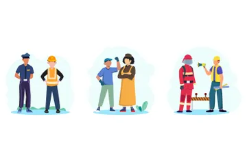 Fête du Travail Pack d'Illustrations