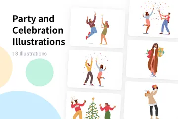 Fête et célébration Pack d'Illustrations