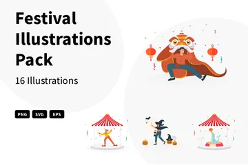 Festival Paquete de Ilustraciones