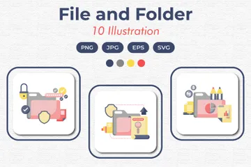 File And Folder Illustration Pack