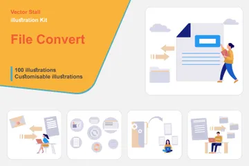 File Convert Illustration Pack