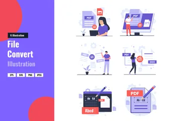 File Convert Illustration Pack