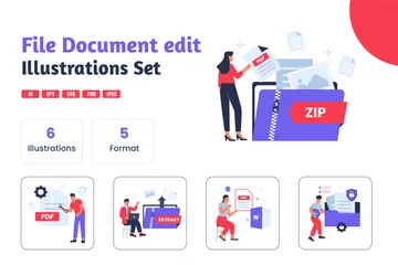 File Document Edit Illustration Pack
