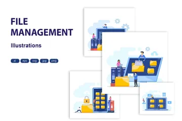 File Management Illustration Pack