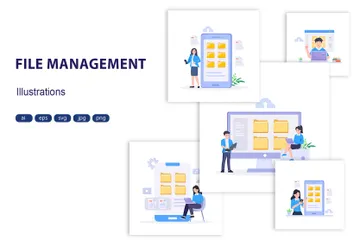 File Management Illustration Pack