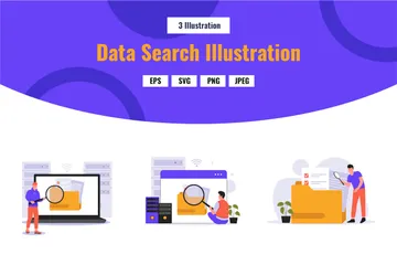 File Search Illustration Pack