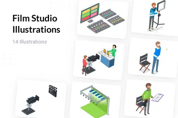 Film Studio Illustration Pack