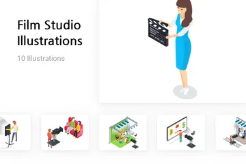 Film Studio Illustration Pack