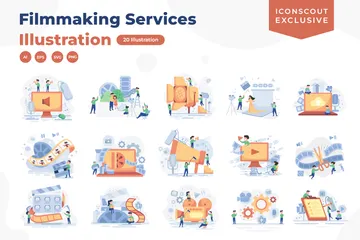 Filmmaking Services Illustration Pack