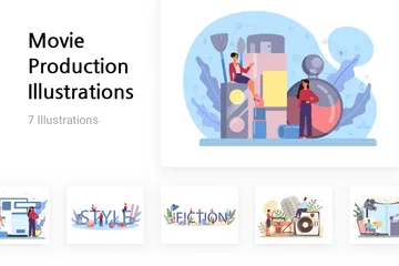 Filmproduktion Illustrationspack