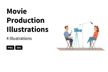 Filmproduktion Illustrationspack