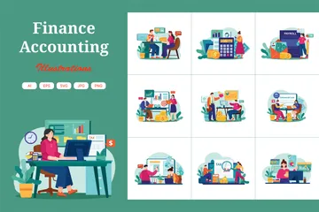 Finance Accounting Illustration Pack