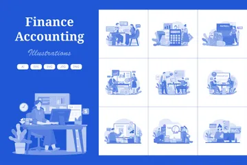 Finance Accounting Illustration Pack