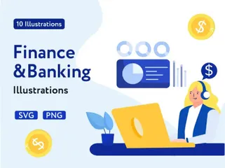Finance And Banking Illustration Pack