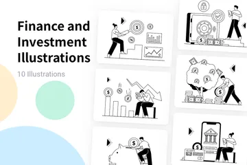 Finance And Investment Illustration Pack
