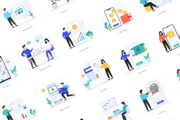 Finance App Illustration Pack