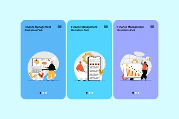 Gestion financière Pack d'Illustrations