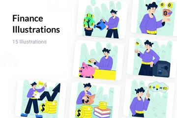 Finance Illustration Pack