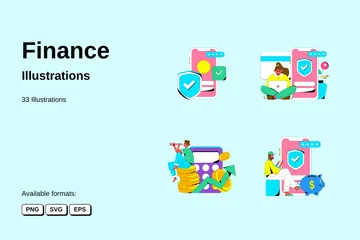 Finance Illustration Pack