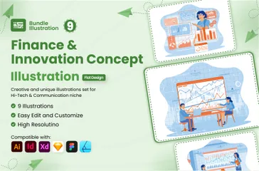 Finance & Innovation Illustration Pack