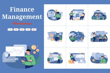 Finance Management Illustration Pack