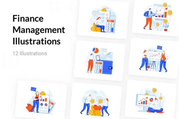 Finance Management Illustration Pack