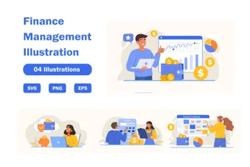 Finance Management Illustration Pack