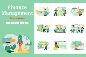 Finance Management Illustration Pack