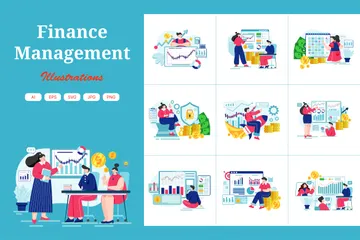 Finance Management Illustration Pack