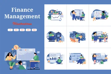 Finance Management Illustration Pack